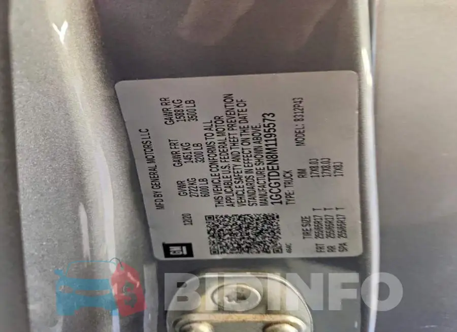 1GCGTDEN8M1195573 Photo# 12