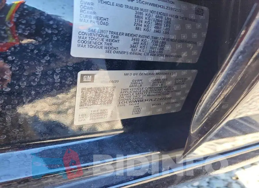 1GCRWBEH2LZ297210 Photo# 12