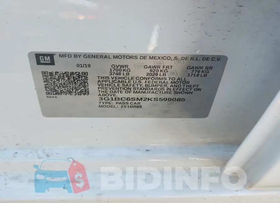 3G1BC6SM2KS599085 Photo# 12