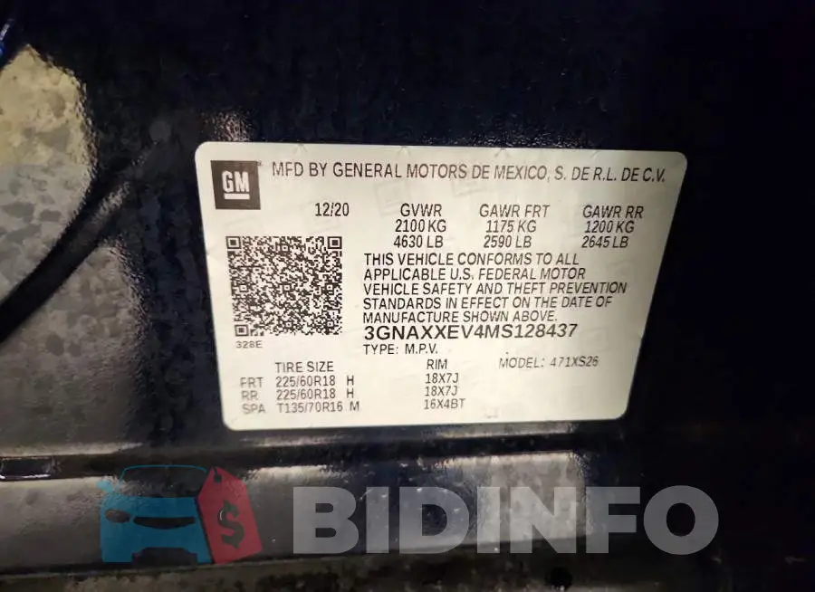 3GNAXXEV4MS128437 Photo# 13