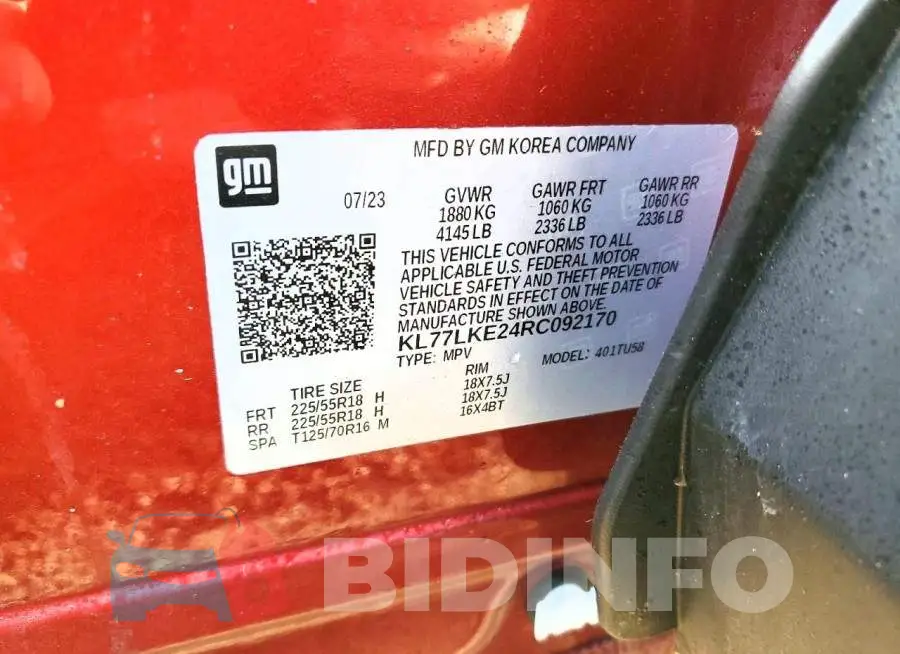 KL77LKE24RC092170 Photo# 13