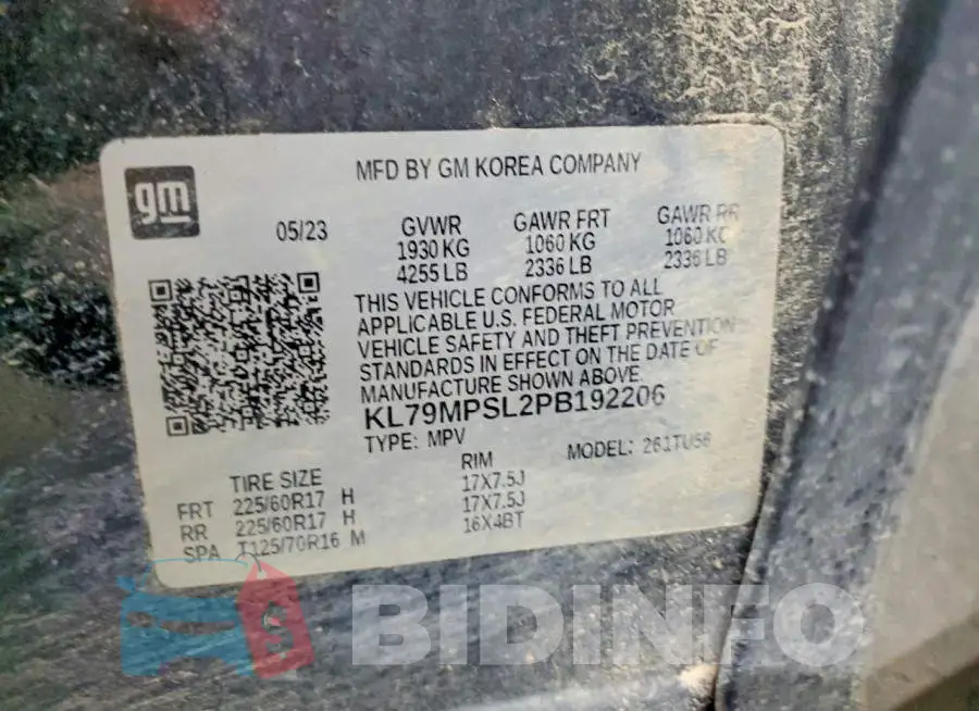 KL79MPSL2PB192206 Photo# 14