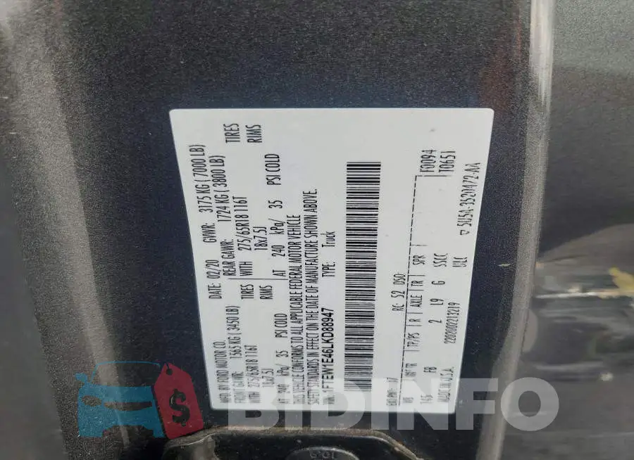 1FTEW1E46LKD88947 Photo# 12