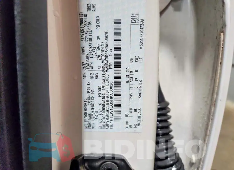 1FTEW1EG5HKC83026 Photo# 12