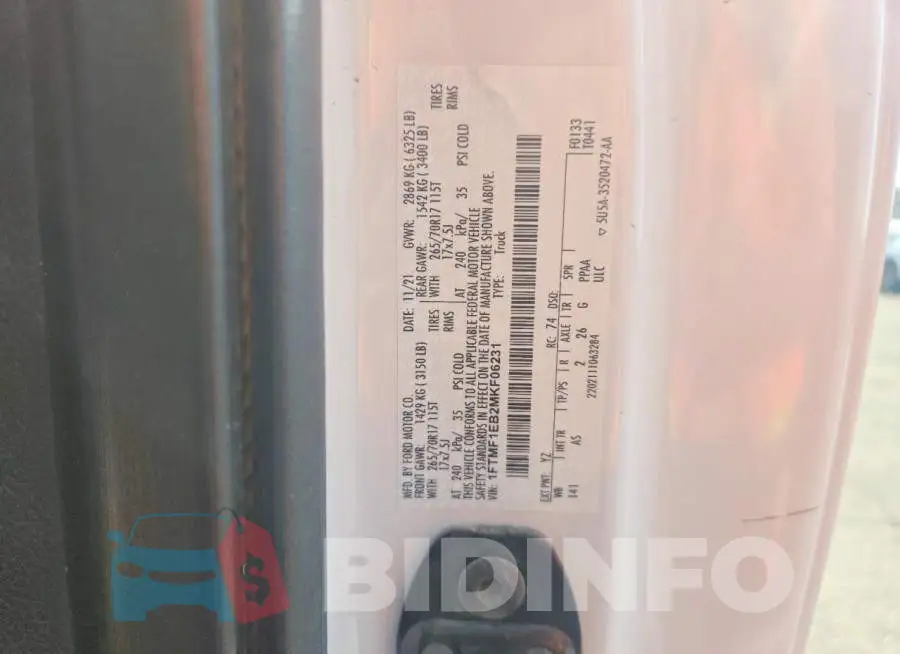 1FTMF1EB2MKF06231 Photo# 12
