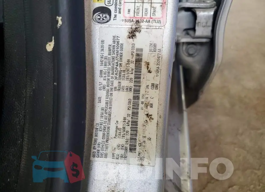 3FADP4AJ7HM109677 Photo# 12
