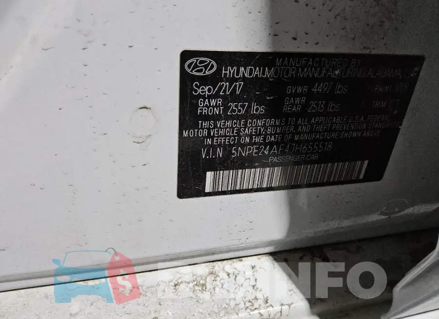 5NPE24AF4JH655518 Photo# 12