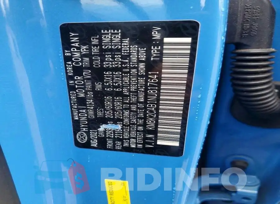 KM8K2CAB1NU817641 Photo# 13