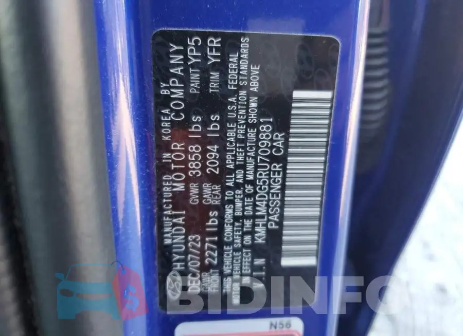KMHLM4DG5RU709881 Photo# 12