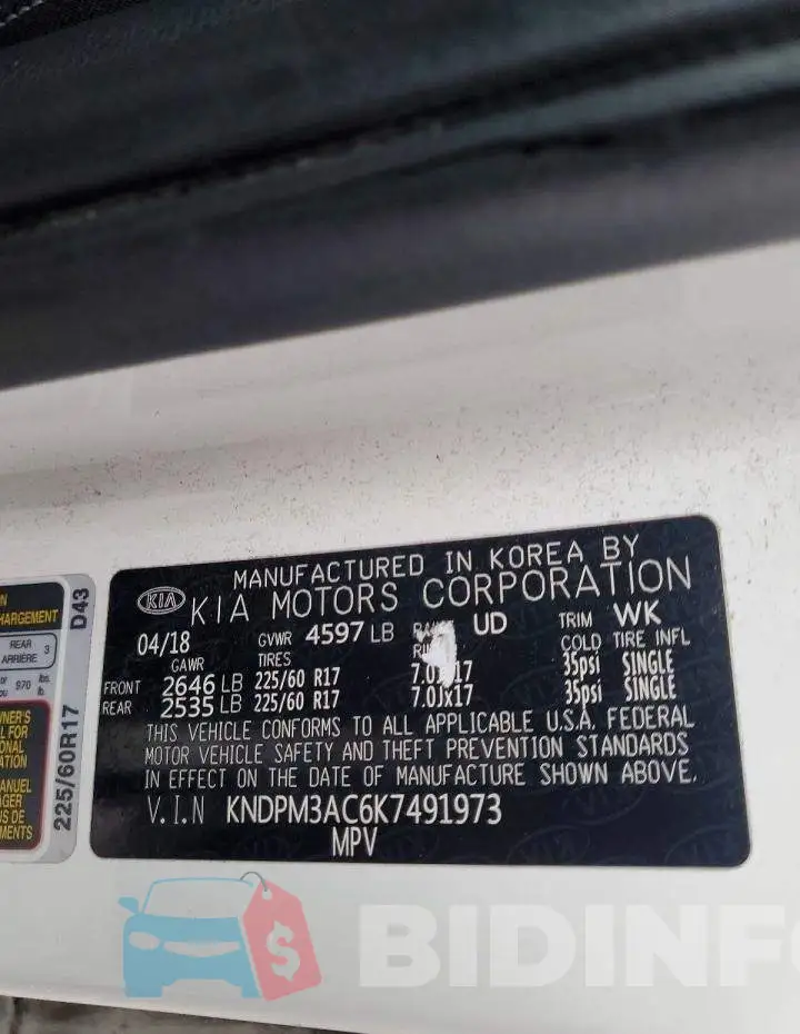 KNDPM3AC6K7491973 Photo# 13