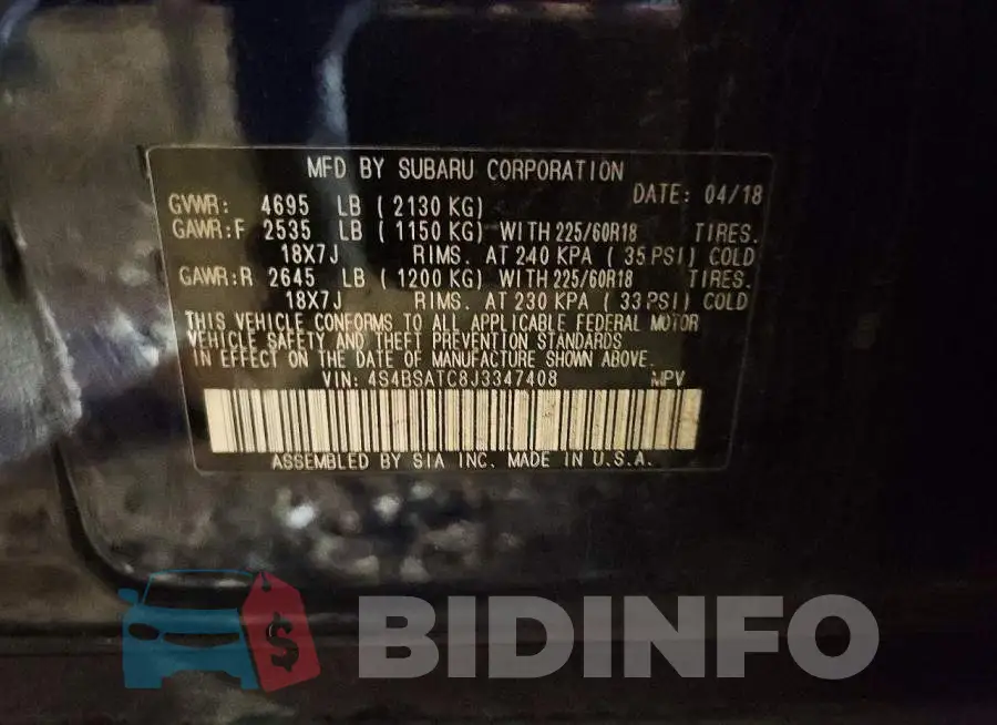 4S4BSATC8J3347408 Photo# 14