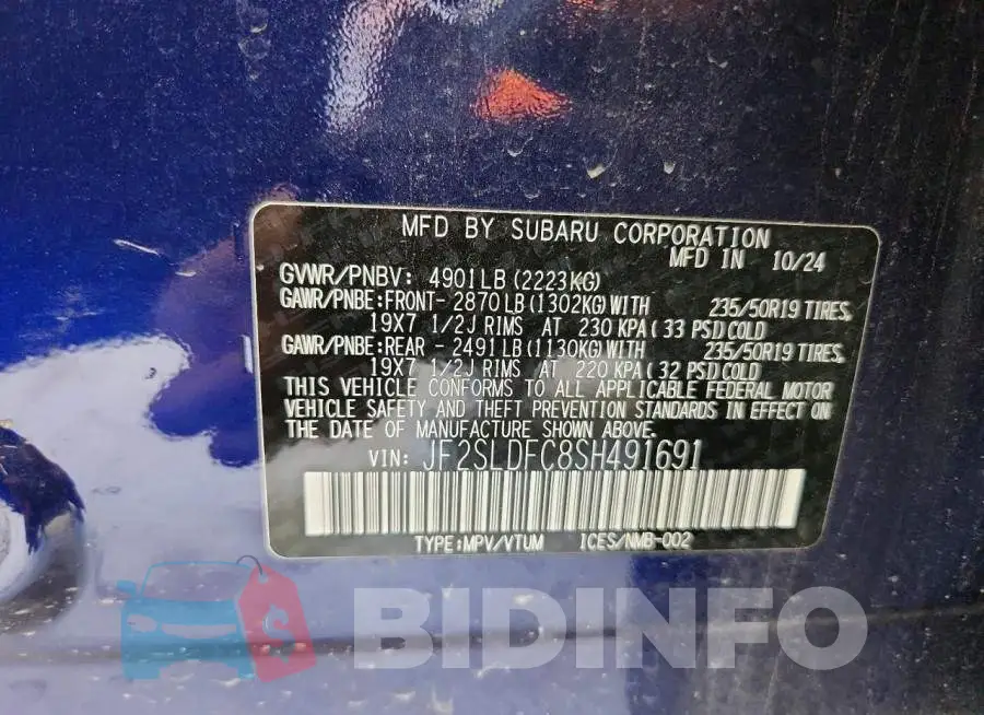 JF2SLDFC8SH491691 Photo# 13