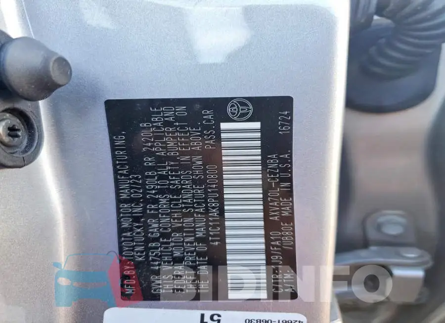 4T1C11AK8PU140800 Photo# 13