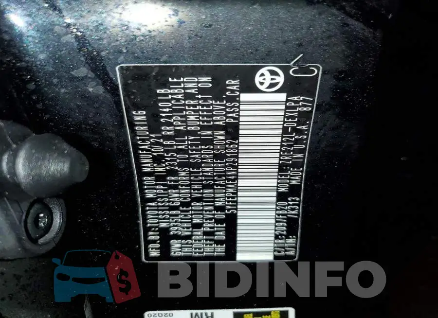 5YFEPMAE4NP291862 Photo# 12
