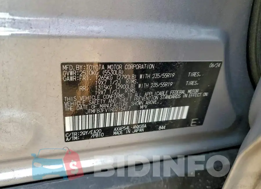 JTMFB3FV1RD215417 Photo# 13