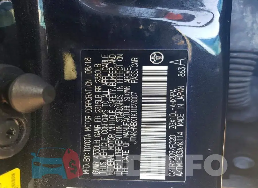 JTNKHMBX1K1023007 Photo# 14
