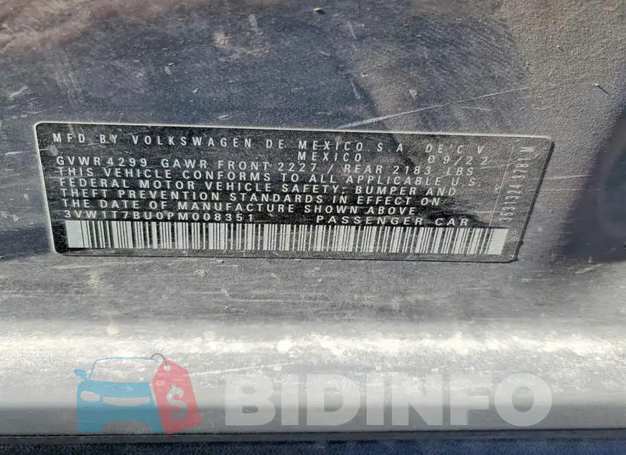 3VW1T7BU0PM008351 Photo# 13