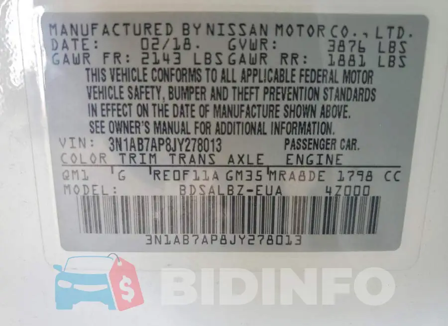 3N1AB7AP8JY278013 Photo# 12