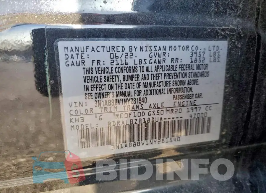 3N1AB8BV1NY281540 Photo# 12