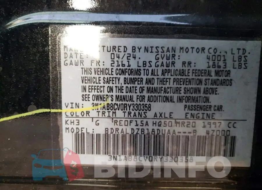 3N1AB8CV0RY330358 Photo# 12