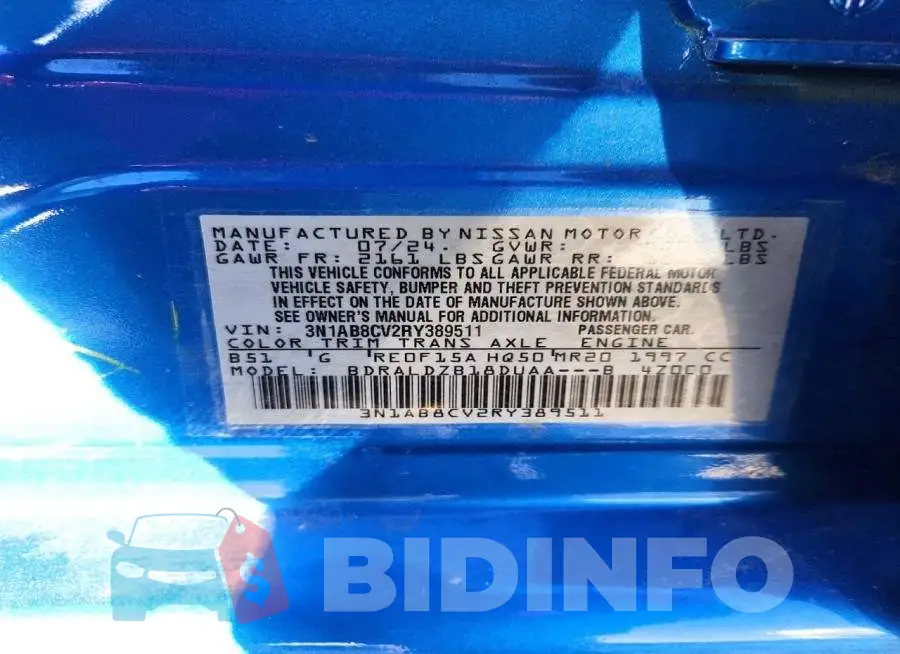 3N1AB8CV2RY389511 Photo# 12