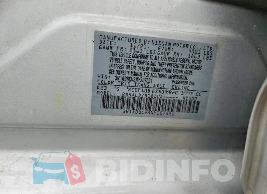 3N1AB8CV3NY207521 Photo# 12