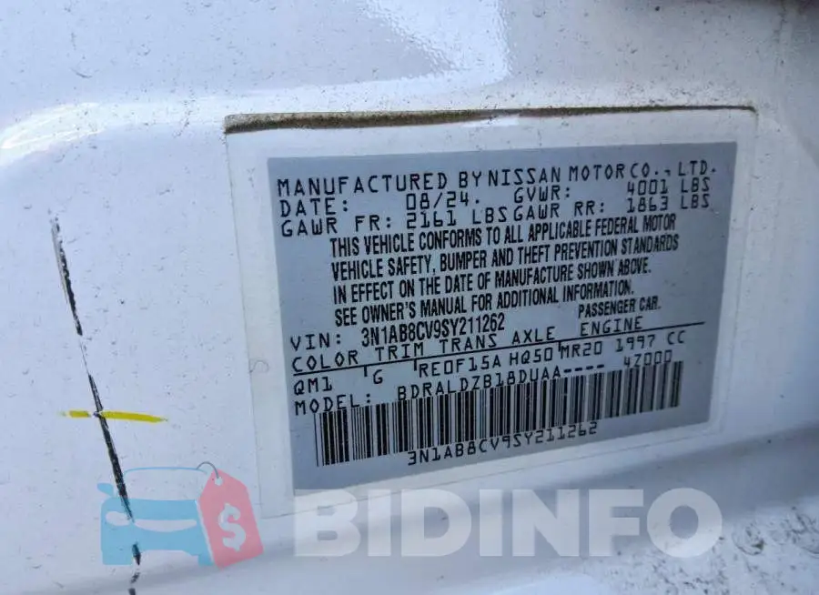 3N1AB8CV9SY211262 Photo# 12