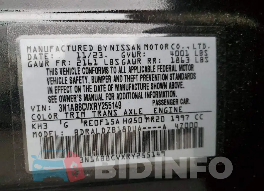 3N1AB8CVXRY255149 Photo# 13
