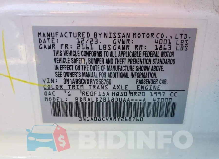 3N1AB8CVXRY268760 Photo# 12