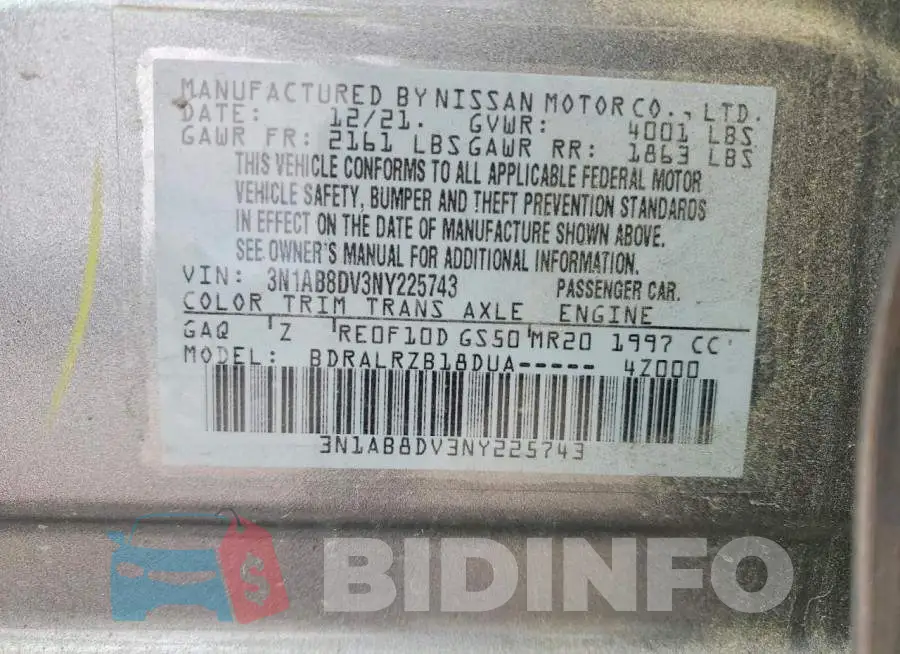 3N1AB8DV3NY225743 Photo# 13
