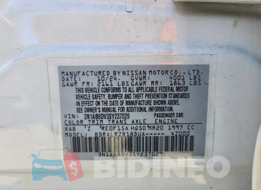 3N1AB8DV3SY237029 Photo# 12