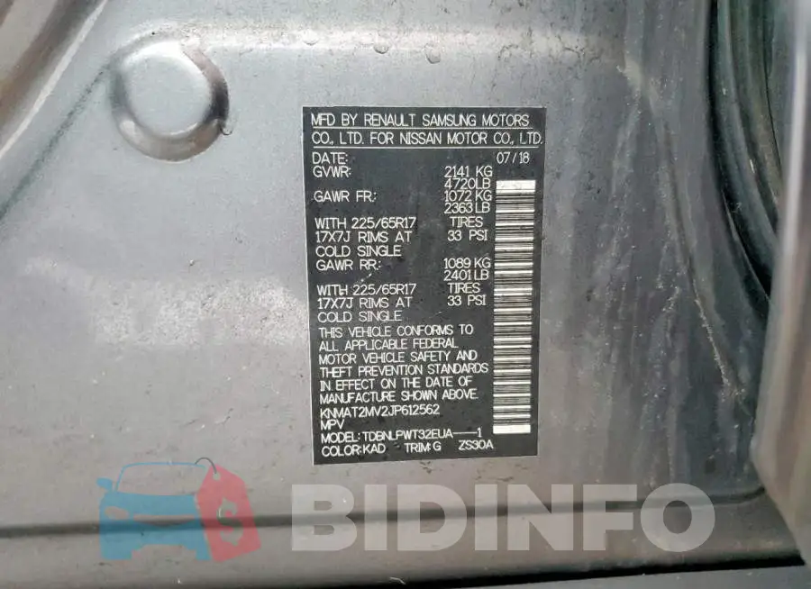 KNMAT2MV2JP612562 Photo# 13