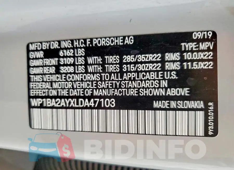 WP1BA2AYXLDA47103 Photo# 14
