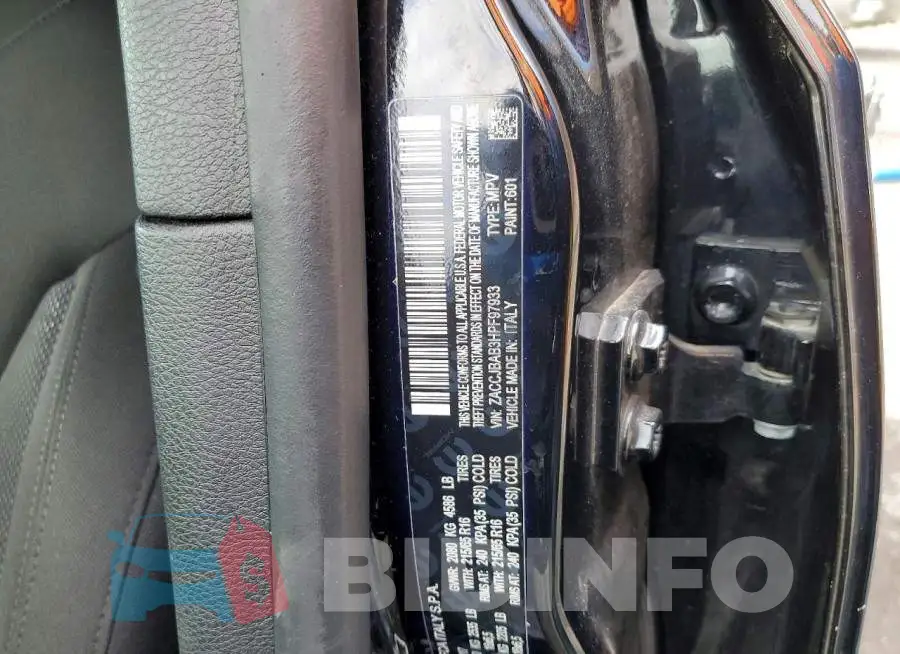 ZACCJBAB3HPF97933 Photo# 13