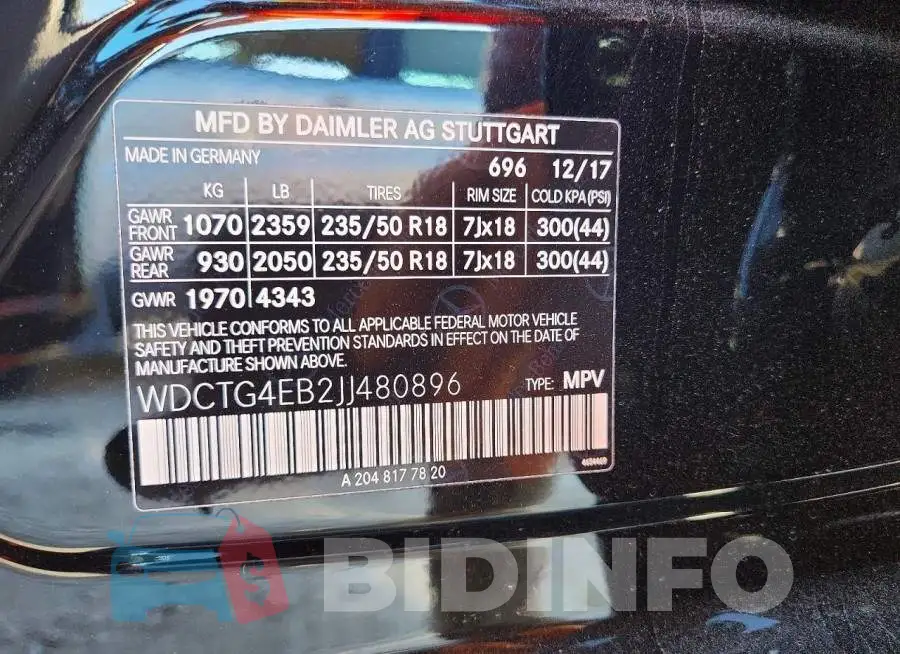 WDCTG4EB2JJ480896 Photo# 13