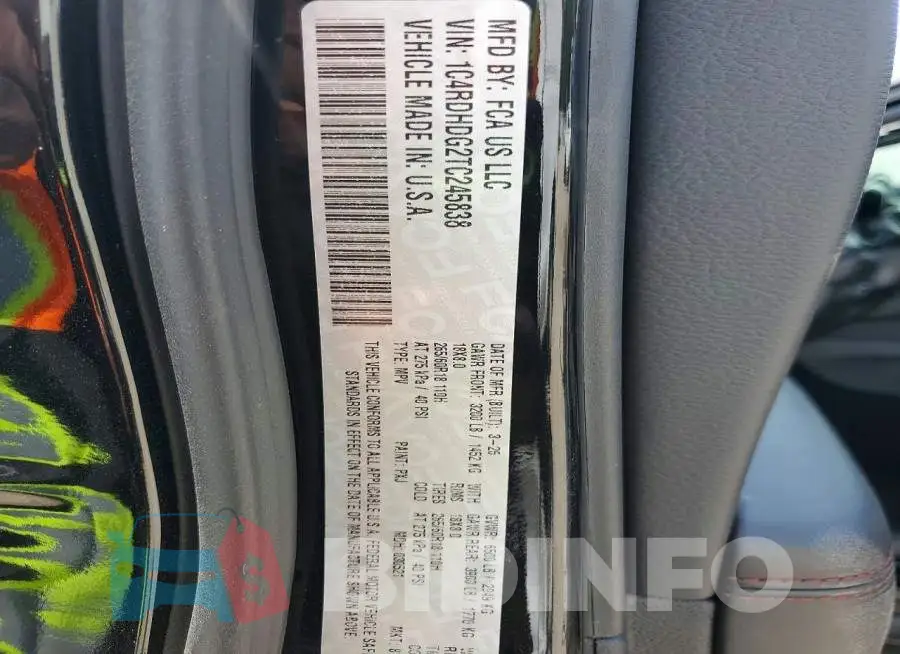 1C4RDHDG2TC245838 Photo# 13