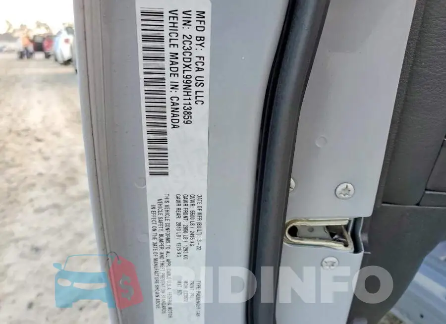 2C3CDXL99NH113859 Photo# 12