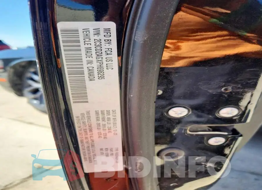 2C3CDZAGXPH696295 Photo# 12