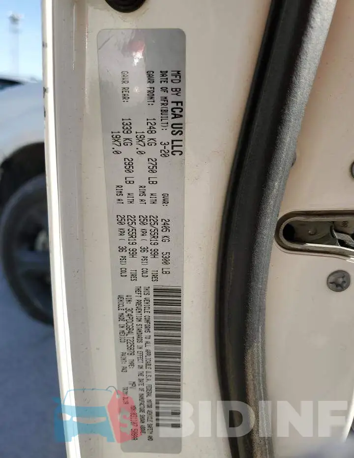 3C4PDCGB4LT225878 Photo# 13