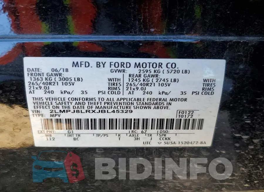 2LMPJ8LRXJBL45329 Photo# 14