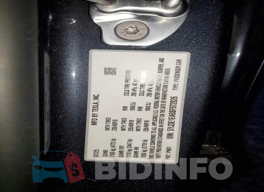5YJ3E1EA6SF972826 Photo# 13