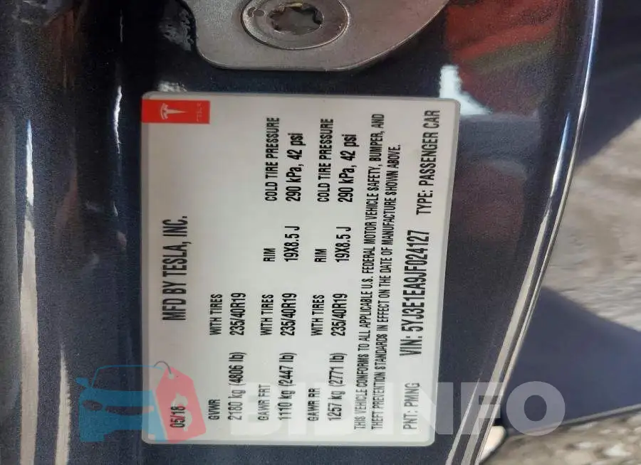 5YJ3E1EA9JF024127 Photo# 13