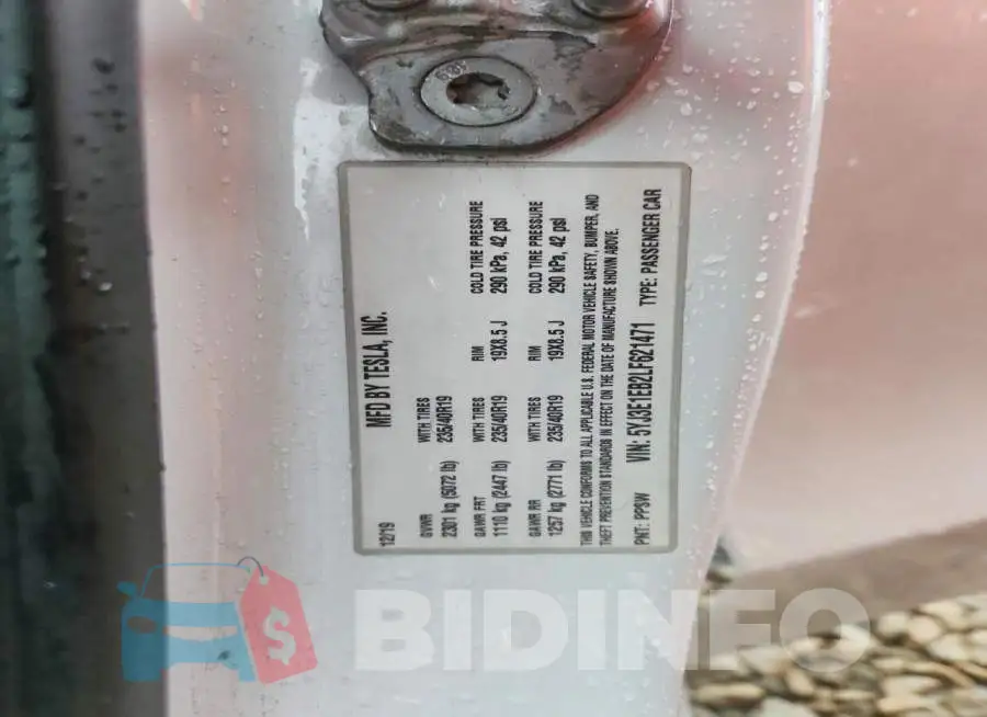 5YJ3E1EB2LF621471 Photo# 12