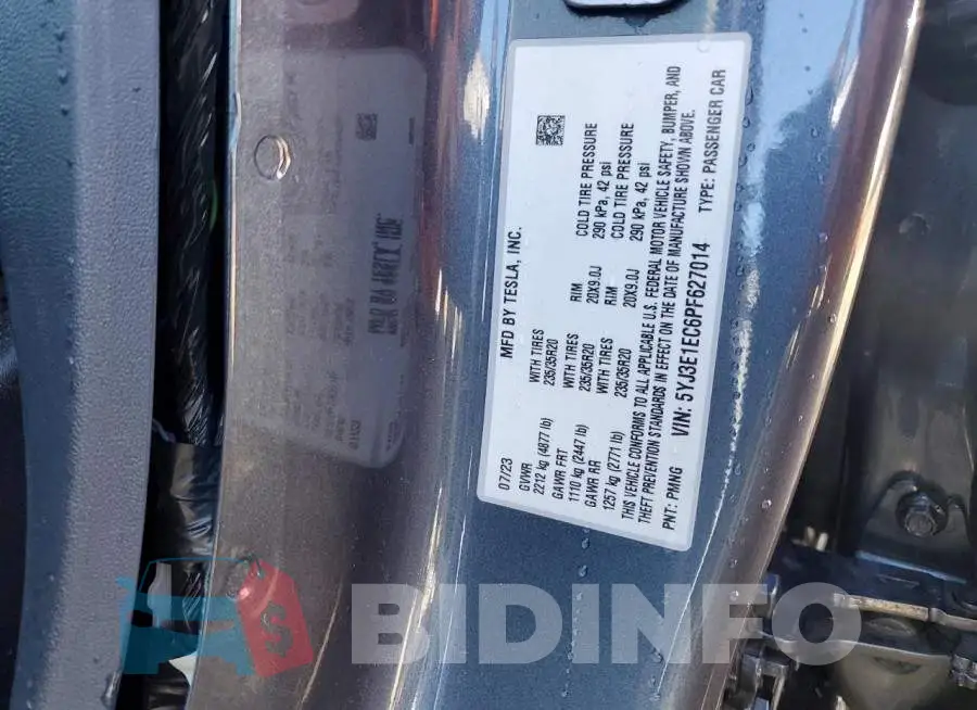 5YJ3E1EC6PF627014 Photo# 14