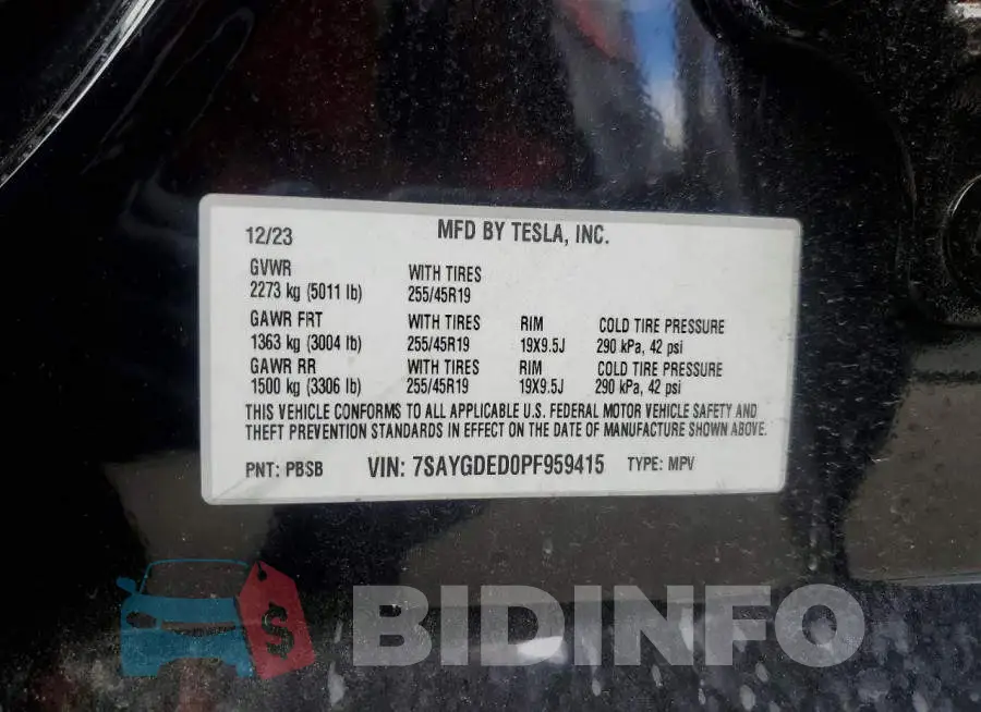 7SAYGDED0PF959415 Photo# 14