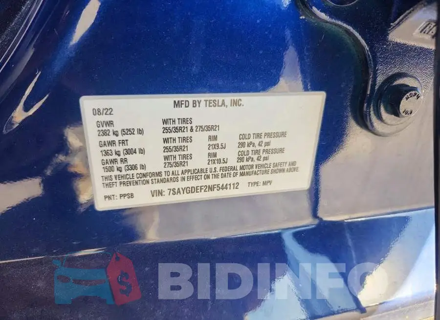 7SAYGDEF2NF544112 Photo# 13