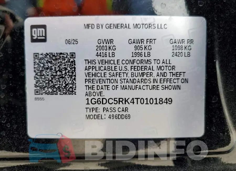 1G6DC5RK4T0101849 Photo# 13