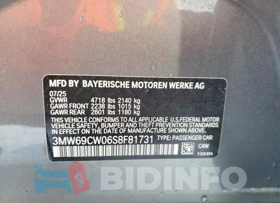 3MW69CW06S8F81731 Photo# 12