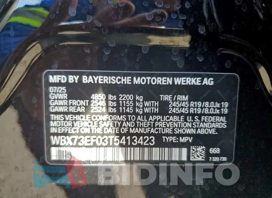 WBX73EF03T5413423 Photo# 13