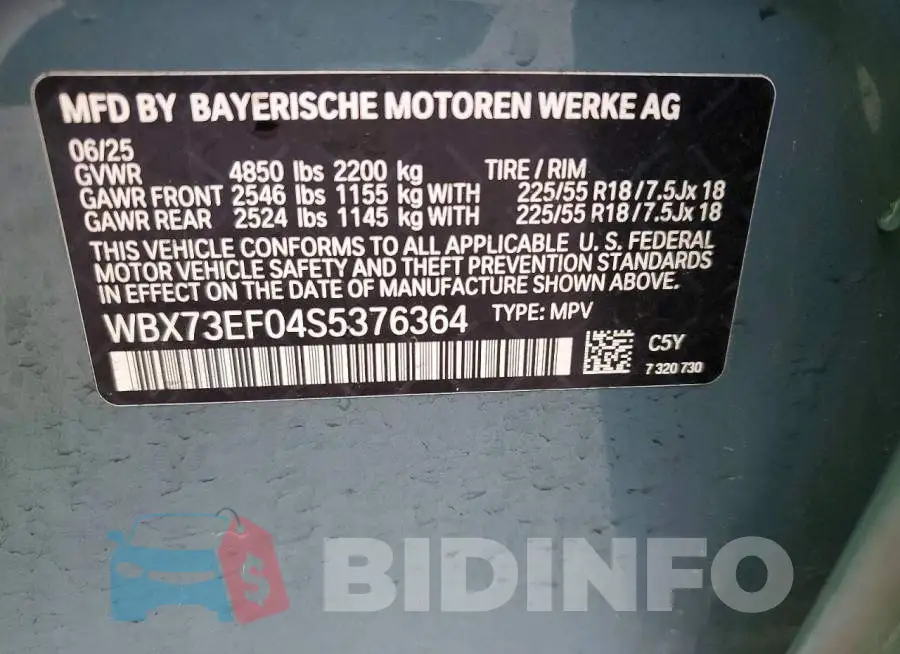 WBX73EF04S5376364 Photo# 14